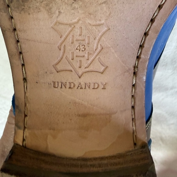 Undandy Custom Double Monk Strap Shoes - Blue & Brown Leather/Suede - EU 43 main image 6